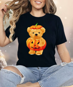Cool Pumpkin And Teddy Bear For Halloween Shirt