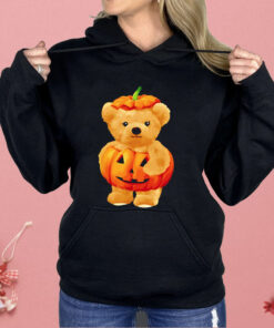 Cool Pumpkin And Teddy Bear For Halloween Shirt