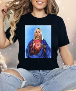 Dominik Wearing Santa Olivia Shirt