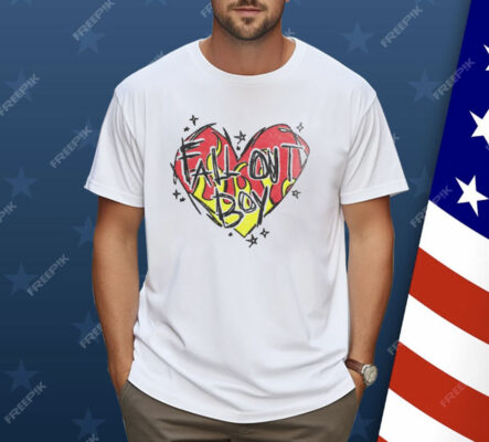 Fall Out Boy Merch Store Scratch Heart Shirt