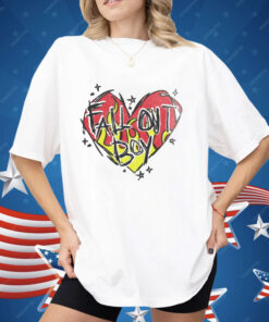 Fall Out Boy Merch Store Scratch Heart Shirt