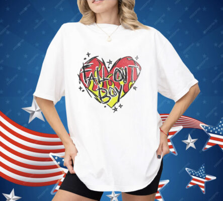 Fall Out Boy Merch Store Scratch Heart Shirt