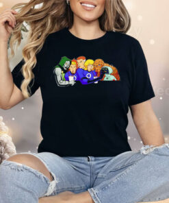 Four Fantastic Friends A Villain And A Robot Shirt