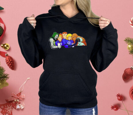 Four Fantastic Friends A Villain And A Robot Shirt
