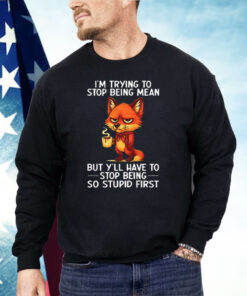 Fox I’m Trying To Stop Being Mean But Y’ll Have To Stop Being So Stupid First Shirt