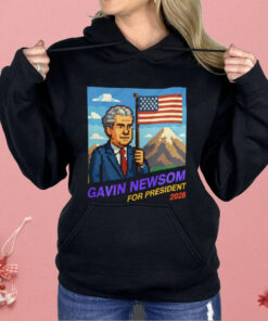 Gavin Newsom 2028 8-Bit Retro Shirt