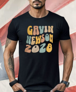 Gavin Newsom 2028 Wavy Letters Shirt