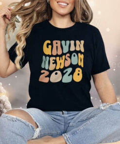 Gavin Newsom 2028 Wavy Letters Shirt