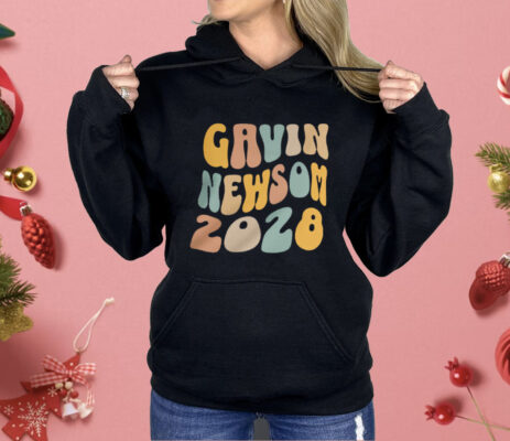 Gavin Newsom 2028 Wavy Letters Shirt