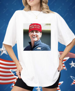 Gavin Newsom Wear Make Melania Come Again Hat Shirt