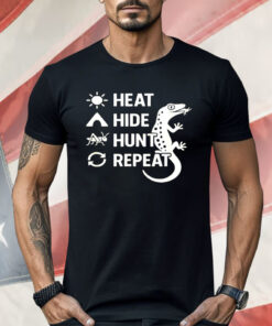 Gecko Eat Hide Hunt Repeat Shirt