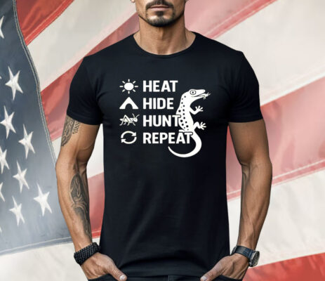 Gecko Eat Hide Hunt Repeat Shirt