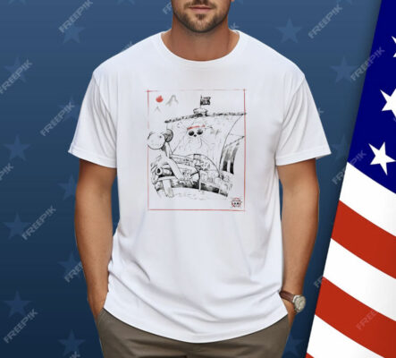 Going Merry Pirate Ship One Piece in Japanese Sumi-e Style Shirt