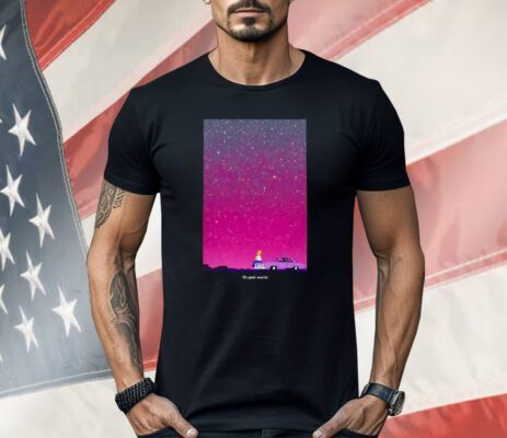 Homer Simpson Memories Peeking Through A Starry Night Sky Shirt