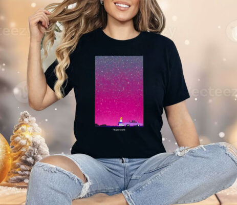 Homer Simpson Memories Peeking Through A Starry Night Sky Shirt