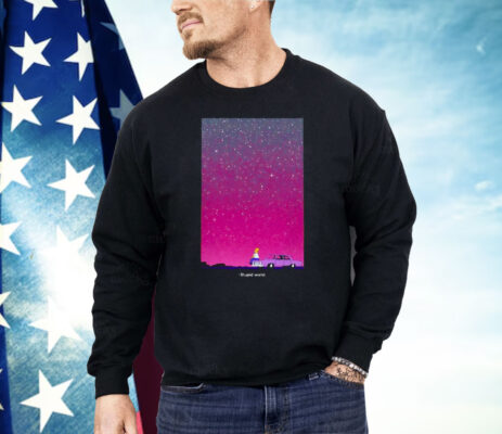 Homer Simpson Memories Peeking Through A Starry Night Sky Shirt
