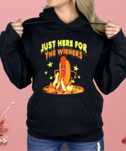 Hot Dog Just Here For The Wieners Shirt