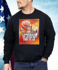 Joe Burrow Cincinnati Bengals Comeback Player Of The Year NFL Shirt