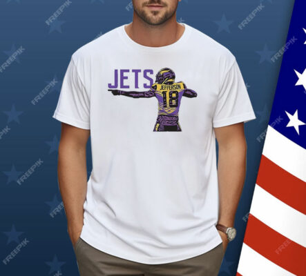 Justin Jefferson Minnesota Vikings Jets Celebration Pose Shirt