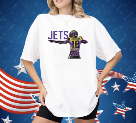 Justin Jefferson Minnesota Vikings Jets Celebration Pose Shirt