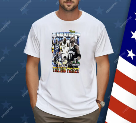 Kevin Garnett Minnesota Timberwolves Hardwood Classics Commemorative Player Collage Shirt 