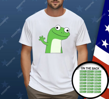 Lizard Lizard Lizard Meme Button Shirt