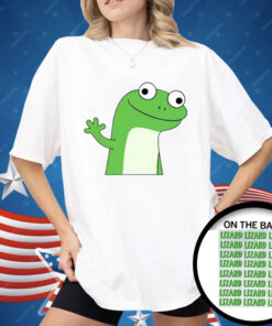 Lizard Lizard Lizard Meme Button Shirt