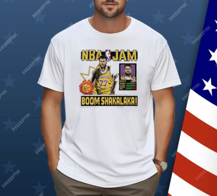Luka Doncic Lakers NBA Jam Boom Shakalaka Shirt