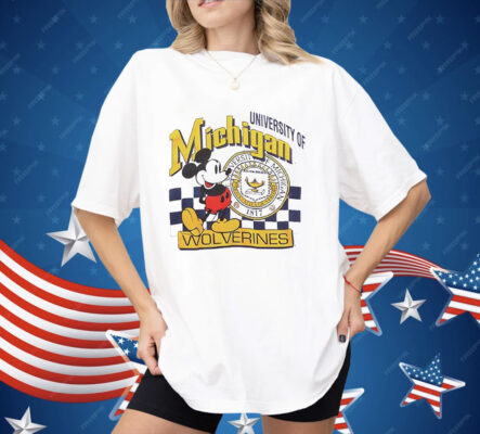 Mickey Mouse University Of Michigan Wolverines 1817 Shirt