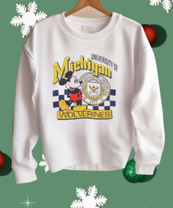 Mickey Mouse University Of Michigan Wolverines 1817 Shirt