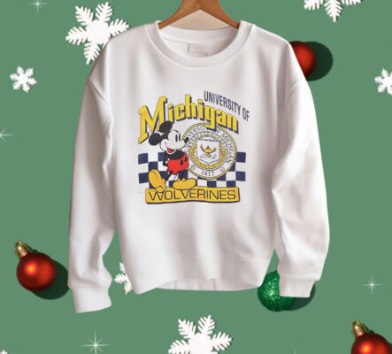 Mickey Mouse University Of Michigan Wolverines 1817 Shirt