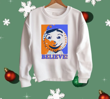 Mr Met Believe New York Mets Shirt
