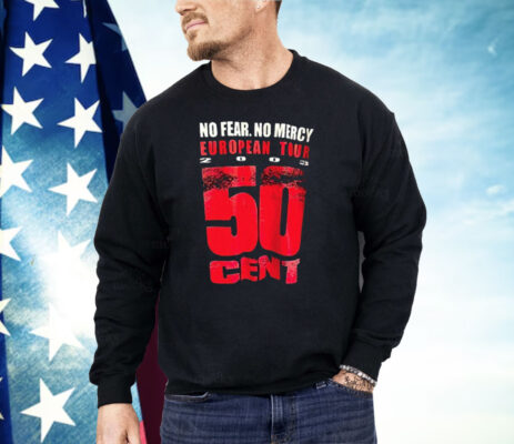 No Fear No Mercy European Tour 2003 50 Cent Shirt