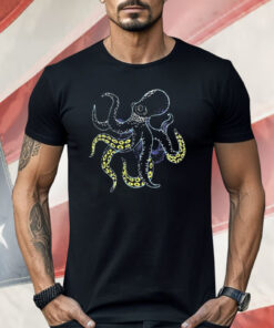 Octopus On Cotton Shirt