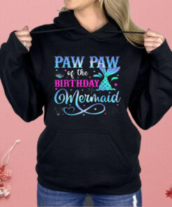 Paw Paw Of The Birthday Mermaid Shirt
