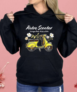 Retro Scooter Vintage Ride Modern Vibes Shirt