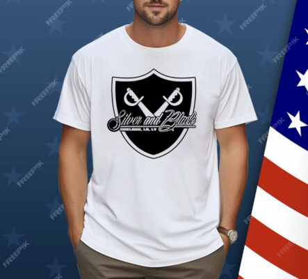 Silver And Black Las Vegas Raiders Oakland LA LV Shirt