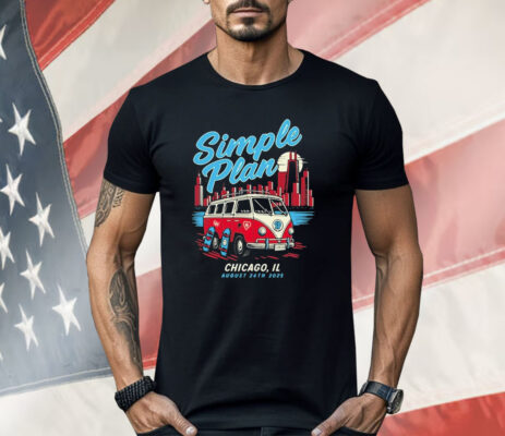Simple Plan 08.24.2025 Tour Chicago Shirt