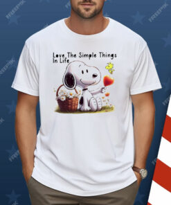 Snoopy Love The Simple Things In Life Shirt