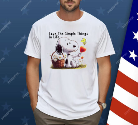 Snoopy Love The Simple Things In Life Shirt