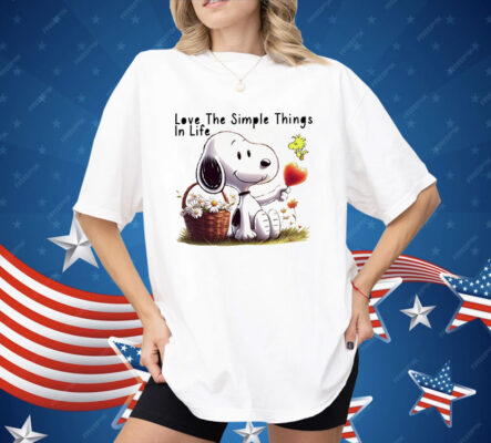 Snoopy Love The Simple Things In Life Shirt