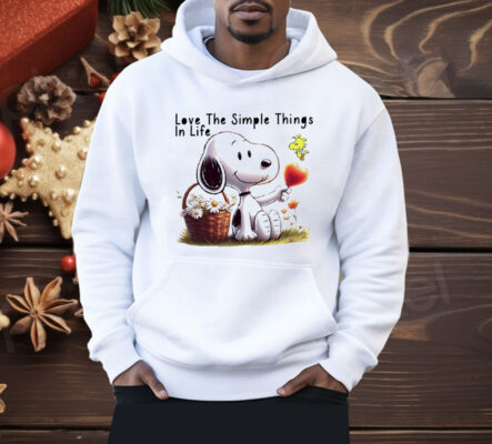 Snoopy Love The Simple Things In Life Shirt