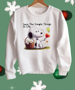Snoopy Love The Simple Things In Life Shirt