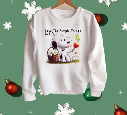Snoopy Love The Simple Things In Life Shirt