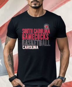 South Carolina Gamecocks Basketball Text Overlay Shirt