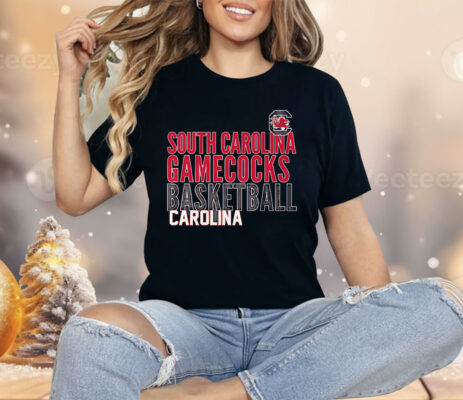 South Carolina Gamecocks Basketball Text Overlay Shirt