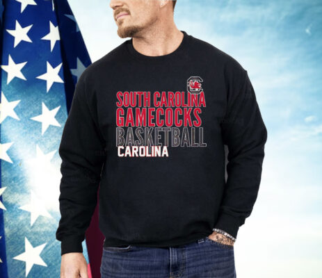 South Carolina Gamecocks Basketball Text Overlay Shirt
