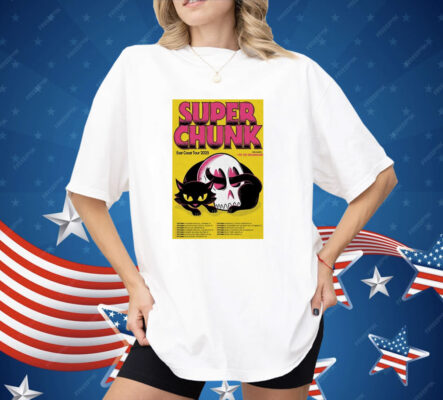 Superchunk East Coast Tour 2025 Dates Skull Cat Shirt