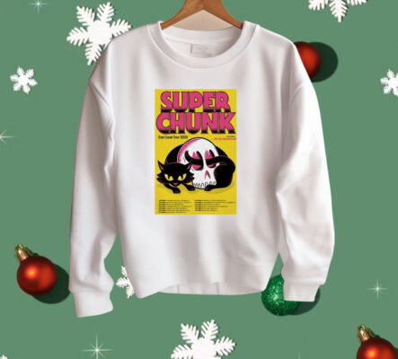 Superchunk East Coast Tour 2025 Dates Skull Cat Shirt