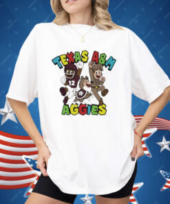 Texas A&M Aggies Character Trio Super Mario Shirt